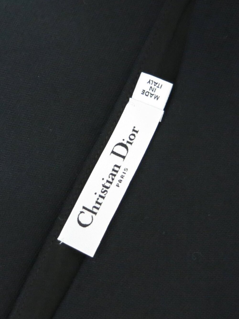CHRISTIAN DIOR Black Wool Silk Crepe V-Neck Tank Overall Mini Dress 36 / 4 - Picture 12 of 13
